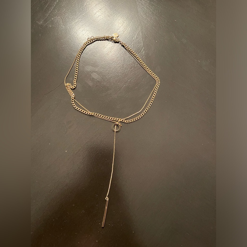 Express gold choker necklace